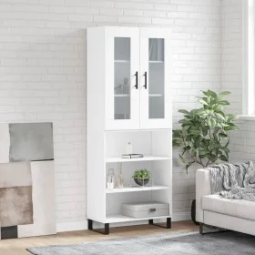 Tall white plywood sideboard 69.5x34x180 cm by vidaXL, Sideboards - Ref: Foro24-3198745, Price: 138,65 €, Discount: %