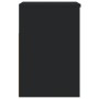 Banco zapatero de madera de ingeniería negro 60x30x45 cm