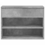 Banco zapatero madera contrachapada gris hormigón 60x30x45 cm