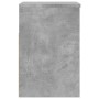 Banco zapatero madera contrachapada gris hormigón 60x30x45 cm