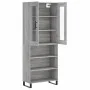 Aparador alto madera contrachapada gris sonoma 69,5x34x180 cm de vidaXL, Aparadores - Ref: Foro24-3198751, Precio: 130,08 €, ...
