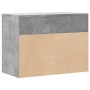 Banco zapatero madera contrachapada gris hormigón 60x30x45 cm
