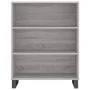 Aparador alto madera contrachapada gris sonoma 69,5x34x180 cm de vidaXL, Aparadores - Ref: Foro24-3198751, Precio: 130,08 €, ...