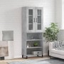 Aparador alto madera contrachapada gris hormigón 69,5x34x180 cm von vidaXL, Sideboards - Ref: Foro24-3198749, Preis: 127,75 €...