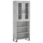 Aparador alto madera contrachapada gris hormigón 69,5x34x180 cm von vidaXL, Sideboards - Ref: Foro24-3198749, Preis: 127,75 €...