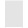 Banco zapatero de madera contrachapada blanco 80x30x45 cm