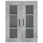 Aparador alto madera contrachapada gris hormigón 69,5x34x180 cm by vidaXL, Sideboards - Ref: Foro24-3198749, Price: 126,23 €,...