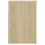 Banco zapatero madera contrachapada roble Sonoma 80x30x45 cm