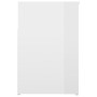 Banco zapatero madera contrachapada blanco brillante 80x30x45cm