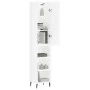 Aparador alto madera contrachapada blanco brillo 34,5x34x180 cm by vidaXL, Sideboards - Ref: Foro24-3198995, Price: 105,79 €,...