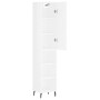 Aparador alto madera contrachapada blanco brillo 34,5x34x180 cm de vidaXL, Aparadores - Ref: Foro24-3198995, Precio: 107,07 €...
