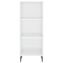Aparador alto madera contrachapada blanco brillo 34,5x34x180 cm de vidaXL, Aparadores - Ref: Foro24-3198995, Precio: 107,07 €...