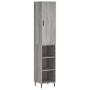 Hohes Sideboard Sperrholz Sonoma grau 34,5x34x180 cm von vidaXL, Sideboards - Ref: Foro24-3198999, Preis: 101,20 €, Rabatt: %