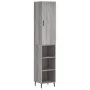 Hohes Sideboard Sperrholz Sonoma grau 34,5x34x180 cm von vidaXL, Sideboards - Ref: Foro24-3198999, Preis: 99,91 €, Rabatt: %
