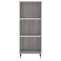 Hohes Sideboard Sperrholz Sonoma grau 34,5x34x180 cm von vidaXL, Sideboards - Ref: Foro24-3198999, Preis: 101,20 €, Rabatt: %