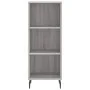 Hohes Sideboard Sperrholz Sonoma grau 34,5x34x180 cm von vidaXL, Sideboards - Ref: Foro24-3198999, Preis: 99,91 €, Rabatt: %