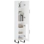 Hohes weißes Sperrholz-Sideboard 34,5 x 34 x 180 cm von vidaXL, Sideboards - Ref: Foro24-3199065, Preis: 108,55 €, Rabatt: %