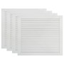 Puertas persiana 4 uds madera maciza pino blanco 39,5x49,4cm de vidaXL, Puertas de armarios - Ref: Foro24-151147, Precio: 70,...
