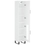 Hohes weißes Sperrholz-Sideboard 34,5 x 34 x 180 cm von vidaXL, Sideboards - Ref: Foro24-3199065, Preis: 108,55 €, Rabatt: %