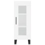 Hohes weißes Sperrholz-Sideboard 34,5 x 34 x 180 cm von vidaXL, Sideboards - Ref: Foro24-3199065, Preis: 108,55 €, Rabatt: %