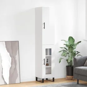 Hochglänzendes Sideboard aus weißem Sperrholz, 34,5 x 34 x 180 cm von vidaXL, Sideboards - Ref: Foro24-3199067, Preis: 115,93...
