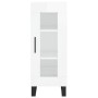 Hochglänzendes Sideboard aus weißem Sperrholz, 34,5 x 34 x 180 cm von vidaXL, Sideboards - Ref: Foro24-3199067, Preis: 117,42...