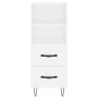 Hohes Sideboard Sperrholz weiß 34,5x34x180 cm von vidaXL, Sideboards - Ref: Foro24-3200289, Preis: 106,19 €, Rabatt: %