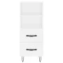 Tall white plywood highboard 34.5x34x180 cm by vidaXL, Sideboards - Ref: Foro24-3200289, Price: 104,89 €, Discount: %