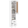 Hochglänzendes Sideboard aus weißem Sperrholz, 34,5 x 34 x 180 cm von vidaXL, Sideboards - Ref: Foro24-3200291, Preis: 112,47...