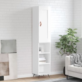 High glossy white plywood sideboard 34.5x34x180 cm by vidaXL, Sideboards - Ref: Foro24-3200299, Price: 96,76 €, Discount: %