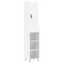 Hochglänzendes Sideboard aus weißem Sperrholz, 34,5 x 34 x 180 cm von vidaXL, Sideboards - Ref: Foro24-3200299, Preis: 95,49 ...