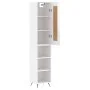 Aparador alto madera contrachapada blanco brillo 34,5x34x180 cm de vidaXL, Aparadores - Ref: Foro24-3200299, Precio: 95,57 €,...