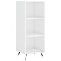 Aparador alto madera contrachapada blanco brillo 34,5x34x180 cm de vidaXL, Aparadores - Ref: Foro24-3200299, Precio: 96,65 €,...