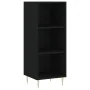 Aparador de madera contrachapada negro 34,5x34x180 cm de vidaXL, Aparadores - Ref: Foro24-3200314, Precio: 94,23 €, Descuento: %