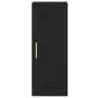 Aparador de madera contrachapada negro 34,5x34x180 cm de vidaXL, Aparadores - Ref: Foro24-3200314, Precio: 94,23 €, Descuento: %