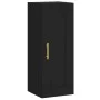 Aparador de madera contrachapada negro 34,5x34x180 cm de vidaXL, Aparadores - Ref: Foro24-3200314, Precio: 94,23 €, Descuento: %