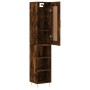 Sideboard aus geräuchertem Eichensperrholz 34,5x34x180 cm von vidaXL, Sideboards - Ref: Foro24-3200318, Preis: 87,57 €, Rabat...