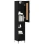 Aparador de madera contrachapada negro 34,5x34x180 cm by vidaXL, Sideboards - Ref: Foro24-3200322, Price: 93,94 €, Discount: %