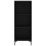 Aparador de madera contrachapada negro 34,5x34x180 cm by vidaXL, Sideboards - Ref: Foro24-3200322, Price: 93,94 €, Discount: %