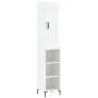 Aparador alto madera contrachapada blanco brillo 34,5x34x180 cm by vidaXL, Sideboards - Ref: Foro24-3200323, Price: 98,53 €, ...