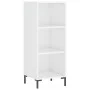 Aparador alto madera contrachapada blanco brillo 34,5x34x180 cm by vidaXL, Sideboards - Ref: Foro24-3200323, Price: 98,53 €, ...