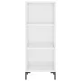 Aparador alto madera contrachapada blanco brillo 34,5x34x180 cm by vidaXL, Sideboards - Ref: Foro24-3200323, Price: 98,53 €, ...