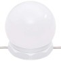 Mueble con espejo y luces LED blanco 60x31,5x62 cm