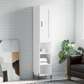 Aparador alto madera contrachapada blanco 34,5x34x180 cm de vidaXL, Aparadores - Ref: Foro24-3200329, Precio: 102,32 €, Descu...