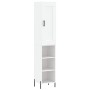 Hohes weißes Sperrholz-Sideboard 34,5 x 34 x 180 cm von vidaXL, Sideboards - Ref: Foro24-3200329, Preis: 102,32 €, Rabatt: %