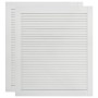 Puerta de armario lamas 2 uds madera pino blanco 61,5x49,4 cm de vidaXL, Puertas de armarios - Ref: Foro24-151155, Precio: 68...