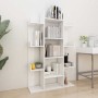 Estantería librería madera contrachapada blanco 86x25,5x140 cm