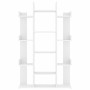 Estantería librería madera contrachapada blanco 86x25,5x140 cm