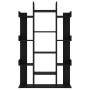 Librería de madera contrachapada negro 86x25,5x140 cm