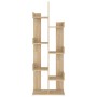 Estantería de madera de ingeniería roble Sonoma 48x25,5x140 cm